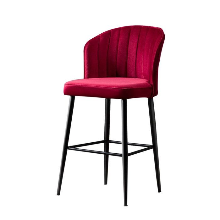 Hanah Home Rubi Taburetes de Bar Rojo Clarete Hanah Home Rubi Taburetes de Bar Rojo Clarete